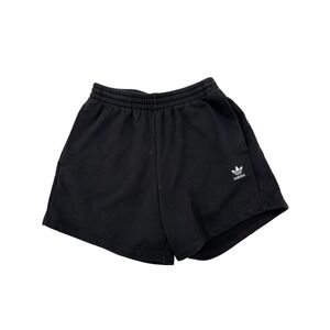 Adidas Originals Black Logo Athletic Shorts Women's XS Sweat Shorts